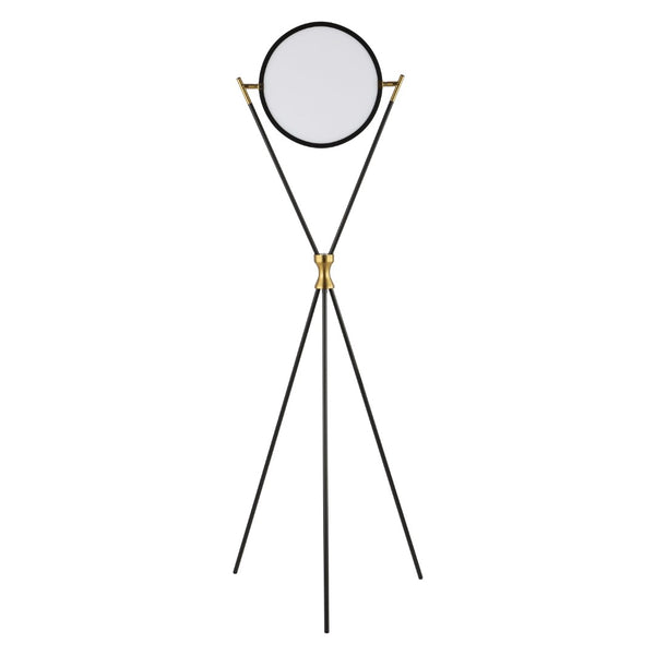 Safavieh RANA, 60.75-Inch Elegant Black & Gold Iron Floor Lamp - Modern Minimalist Design for Any Space FLL4129A