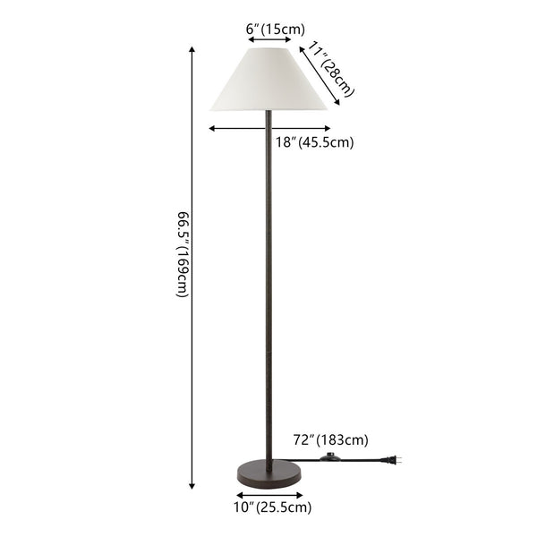 Safavieh Zaire 65 Inch Floor Lamp Black FLL4132A