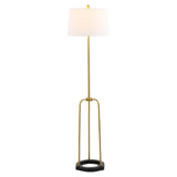 Safavieh Lydie 62" Floor Lamp Brass / Black Iron FLL4135A