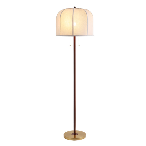 Safavieh Masey, 63.75-inch Red And Gold Metal Floor Lamp – Stylish Illumination For Modern Home Decor Elegance Red ,Gold Metal Body ,Fabric Shade Fll4142a