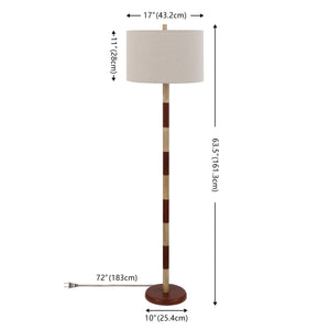Safavieh Suzy, 63.5-Inches Resin Floor Lamp In Cream & Brown — Sculptural Ambient Lighting For Living Rooms And Nooks FLL4148A
