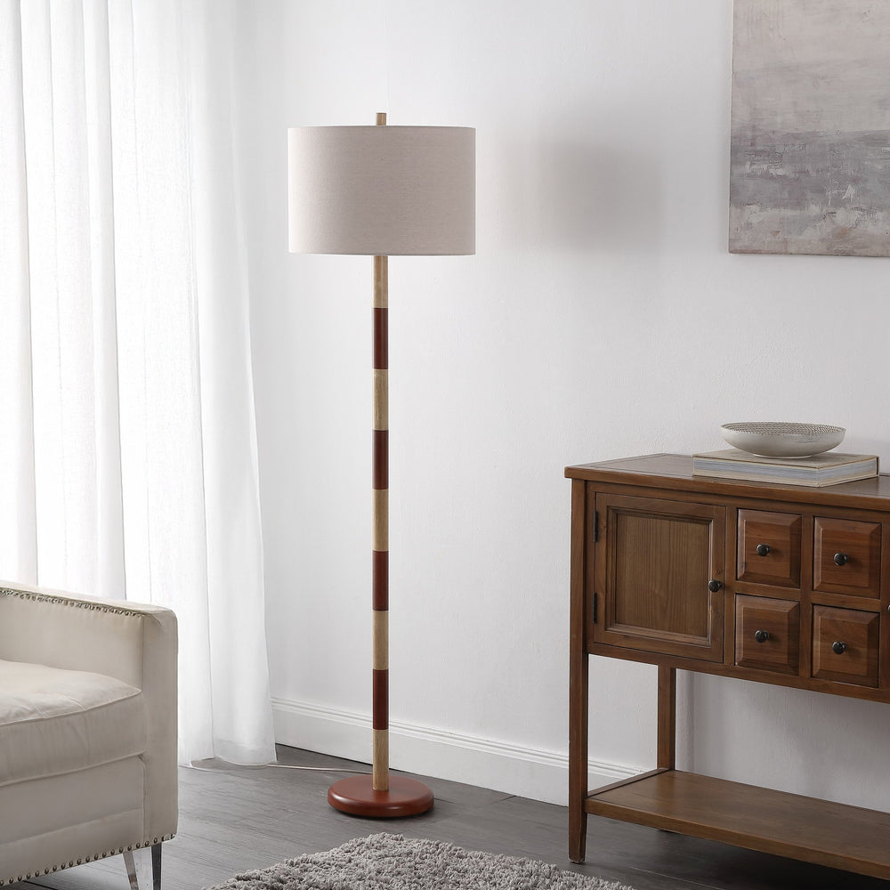Safavieh Suzy, 63.5-Inches Resin Floor Lamp In Cream & Brown — Sculptural Ambient Lighting For Living Rooms And Nooks FLL4148A