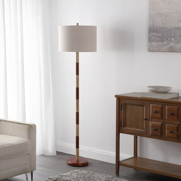 Safavieh Suzy, 63.5-Inches Resin Floor Lamp In Cream & Brown — Sculptural Ambient Lighting For Living Rooms And Nooks FLL4148A