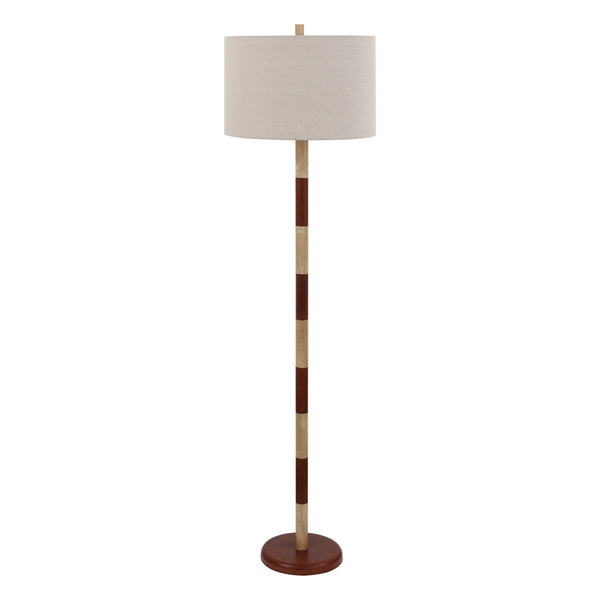 Safavieh Suzy, 63.5-Inches Resin Floor Lamp In Cream & Brown — Sculptural Ambient Lighting For Living Rooms And Nooks FLL4148A