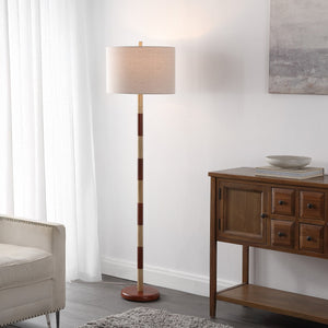 Safavieh Suzy, 63.5-Inches Resin Floor Lamp In Cream & Brown — Sculptural Ambient Lighting For Living Rooms And Nooks FLL4148A