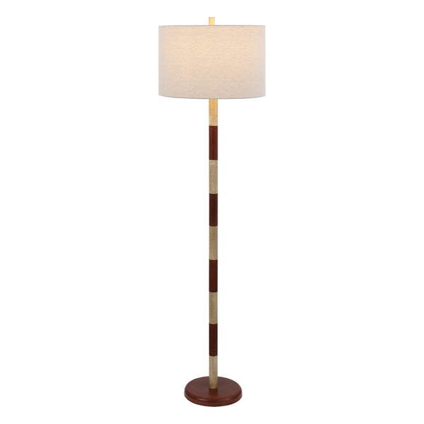 Safavieh Suzy, 63.5-Inches Resin Floor Lamp In Cream & Brown — Sculptural Ambient Lighting For Living Rooms And Nooks FLL4148A