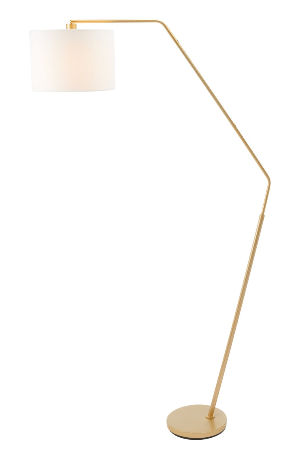 Safavieh ELIS, 76-Inch Gold Metal Floor Lamp - Stylish Sculptural Design for Modern & Classic Interiors FLL7000A