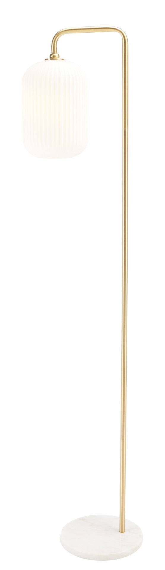 Safavieh SANTINA, 60-Inch Gold & White Marble Floor Lamp – Elegant Lighting for Modern & Classic Spaces FLL7007A