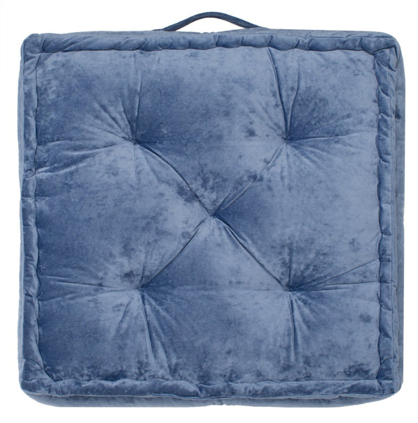 Safavieh BELIA Floor Pillow - Casual Comfort and Contemporary Style for Versatile Home Lounging and Seating Blue FLP1001A