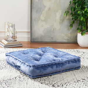 Safavieh BELIA Floor Pillow - Casual Comfort and Contemporary Style for Versatile Home Lounging and Seating Blue FLP1001A