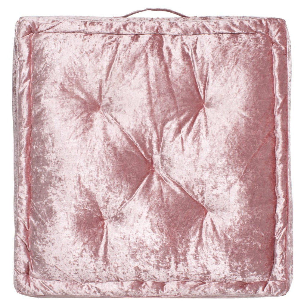 Safavieh BELIA Floor Pillow - Casual Comfort and Contemporary Style for Versatile Home Lounging and Seating Blush FLP1001B
