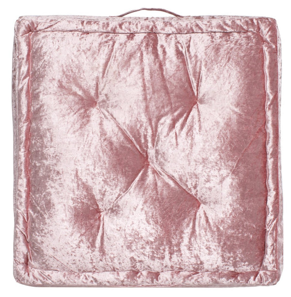 Safavieh BELIA Floor Pillow - Casual Comfort and Contemporary Style for Versatile Home Lounging and Seating Blush FLP1001B