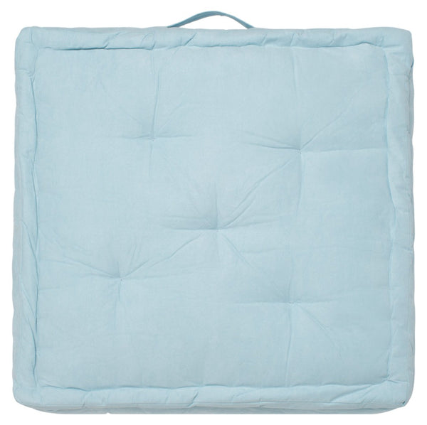 Safavieh GARDENIA Floor Pillow – Cozy, Stylish Cushion for Relaxed Seating in Living Rooms, Patios, and More Blue FLP1002A