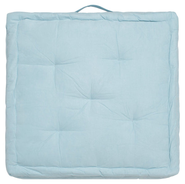 Safavieh GARDENIA Floor Pillow – Cozy, Stylish Cushion for Relaxed Seating in Living Rooms, Patios, and More Blue FLP1002A
