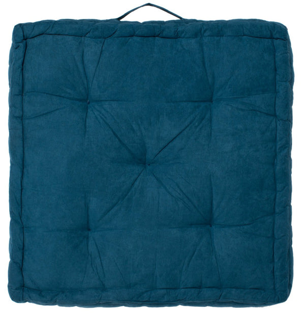 Safavieh GARDENIA Floor Pillow – Cozy, Stylish Cushion for Relaxed Seating in Living Rooms, Patios, and More Dark Turquoise / - FLP1002B