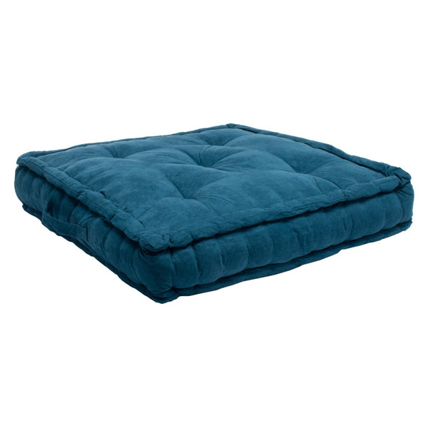 Safavieh GARDENIA Floor Pillow – Cozy, Stylish Cushion for Relaxed Seating in Living Rooms, Patios, and More Dark Turquoise / - FLP1002B