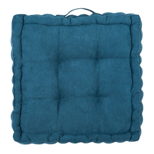 Safavieh GARDENIA Floor Pillow – Cozy, Stylish Cushion for Relaxed Seating in Living Rooms, Patios, and More Dark Turquoise / - FLP1002B