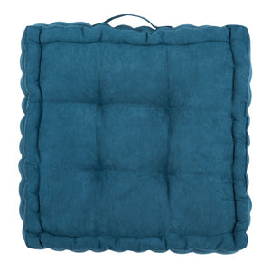 Safavieh GARDENIA Floor Pillow – Cozy, Stylish Cushion for Relaxed Seating in Living Rooms, Patios, and More Dark Turquoise / - FLP1002B
