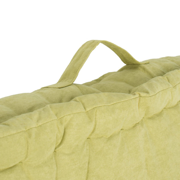 Safavieh GARDENIA Floor Pillow – Cozy, Stylish Cushion for Relaxed Seating in Living Rooms, Patios, and More Light Green FLP1002F