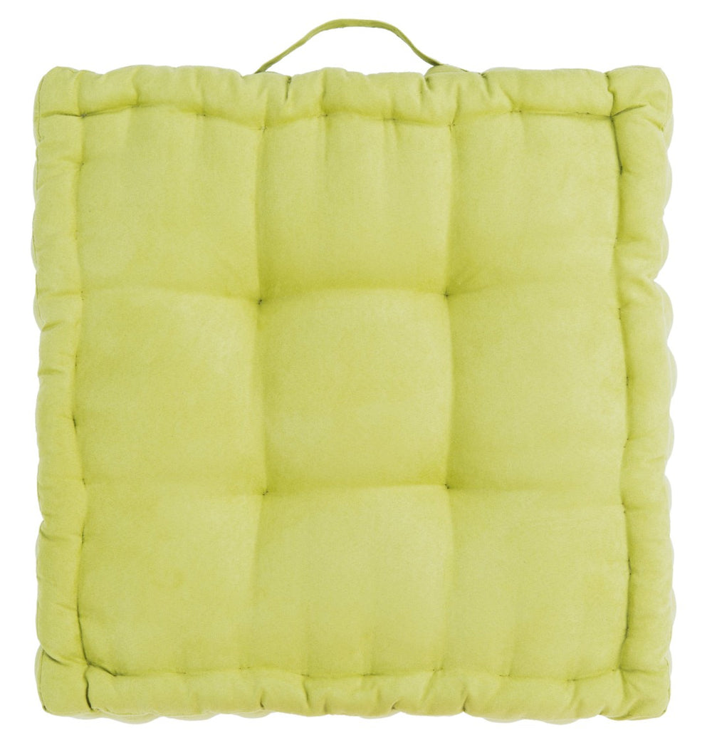 Safavieh GARDENIA Floor Pillow – Cozy, Stylish Cushion for Relaxed Seating in Living Rooms, Patios, and More Light Green FLP1002F