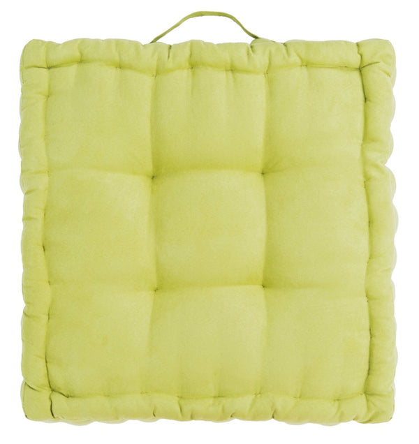Safavieh GARDENIA Floor Pillow – Cozy, Stylish Cushion for Relaxed Seating in Living Rooms, Patios, and More Light Green FLP1002F