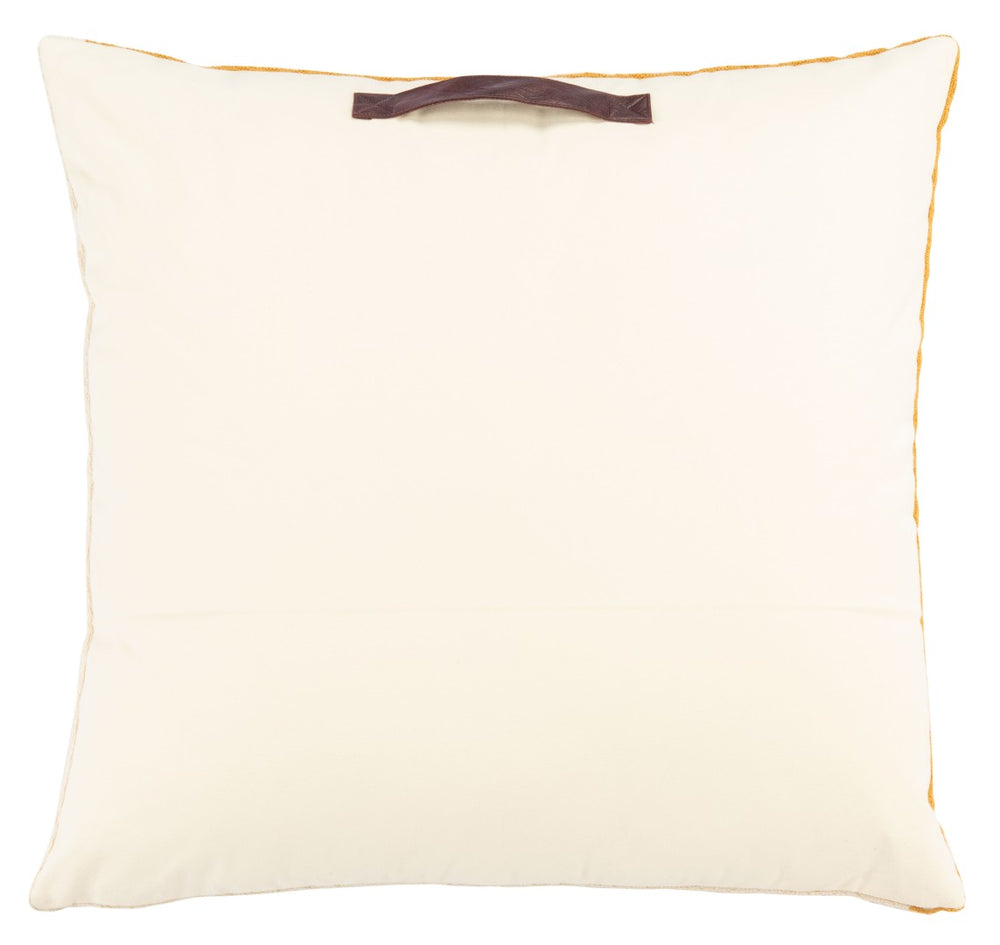 Safavieh NYSSA Floor Pillow - Stylish Beige & Mustard Cushion for Cozy Seating, Relaxation, and Home Decor FLP3005A