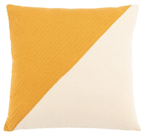 Safavieh NYSSA Floor Pillow - Stylish Beige & Mustard Cushion for Cozy Seating, Relaxation, and Home Decor FLP3005A