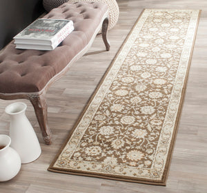Safavieh Florenteen 125 Power Loomed Rug Brown / Ivory 2' x 8'