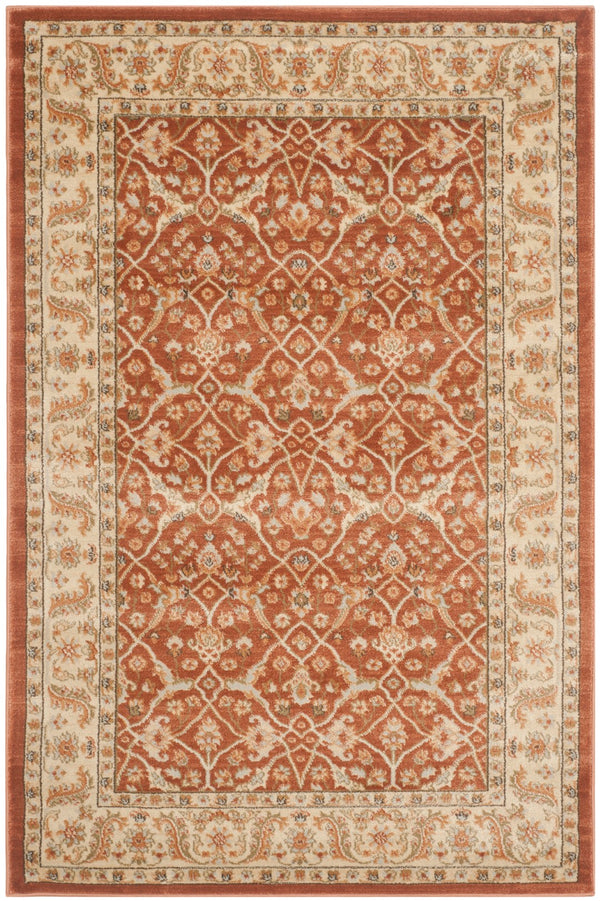 Safavieh Florenteen Elegant Area Rug For Hallways – Timeless Design, High-quality Durability, Eco-friendly Brown ,Ivory Polypropelene Pile Flr126-2512-28