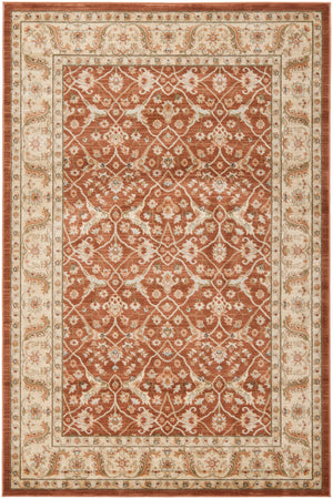 Safavieh Florenteen Elegant Area Rug For Hallways – Timeless Design, High-quality Durability, Eco-friendly Brown ,Ivory Polypropelene Pile Flr126-2512-28