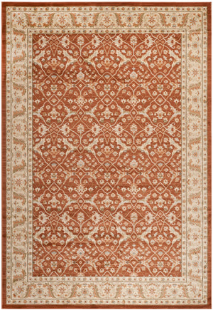 Safavieh Florenteen Elegant Area Rug For Hallways – Timeless Design, High-quality Durability, Eco-friendly Brown ,Ivory Polypropelene Pile Flr126-2512-28