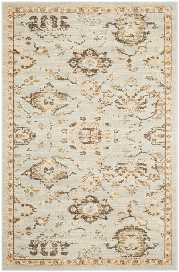 Safavieh Florenteen Grey/Ivory Area Rug 4x6 Ft - Timeless Elegance, Durable, Eco-friendly, Classic Design Grey ,Ivory Polypropelene Pile Flr128-8012-4