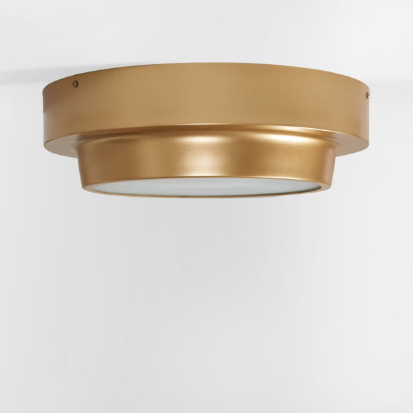 Safavieh LAUIS, Elegant 2-Light Gold Iron Flush Mount Fixture for Timeless Style and Ambient Illumination FLU4066A