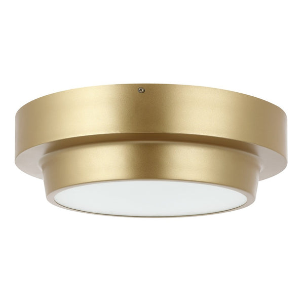 Safavieh LAUIS, Elegant 2-Light Gold Iron Flush Mount Fixture for Timeless Style and Ambient Illumination FLU4066A