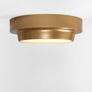 Safavieh LAUIS, Elegant 2-Light Gold Iron Flush Mount Fixture for Timeless Style and Ambient Illumination FLU4066A