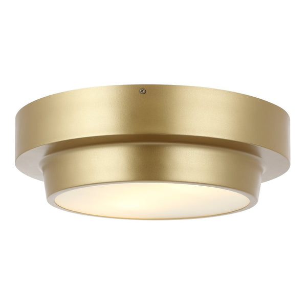 Safavieh LAUIS, Elegant 2-Light Gold Iron Flush Mount Fixture for Timeless Style and Ambient Illumination FLU4066A