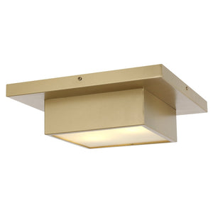 Safavieh KYLIN, 2-Light Flush Mount, 15-Inch Gold Metal Fixture for Elegant Illumination in Small Spaces FLU4067A