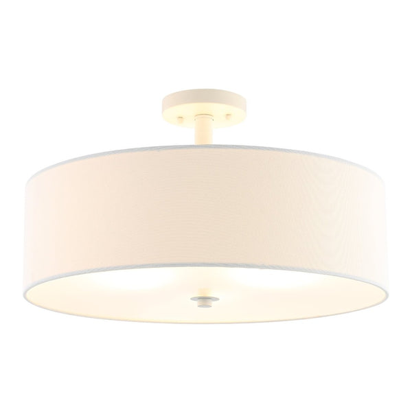 Safavieh JOLANA, Elegant 3-Light Flush Mount Fixture for Warm Ambient Lighting in Modern Spaces, 19.75" White FLU4069B
