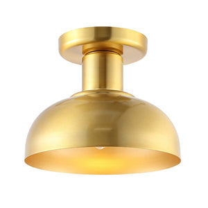 Safavieh HELM, Elegant 10-Inch Flush Mount Light Fixture for Timeless Home Decor and Ambient Illumination Brass FLU4088B