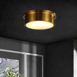 Safavieh REYNA, 3-Light Flush Mount Light Fixture in Brass – Elegant, Durable Design for Any Room FLU4091A