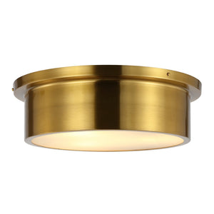 Safavieh REYNA, 3-Light Flush Mount Light Fixture in Brass – Elegant, Durable Design for Any Room FLU4091A