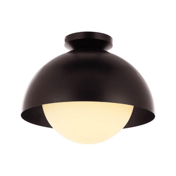 Safavieh SYLUNA, 14-Inch Oil Rubbed Bronze Flush Mount Light Fixture for Stylish Home Illumination Solutions FLU4101A