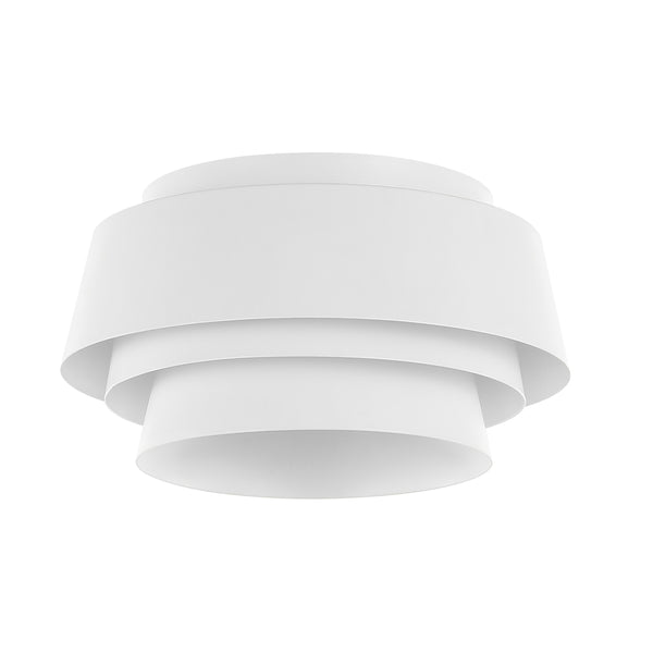 Safavieh Soraya, 3 Light, 14 Inch, White, Iron Flush Mount FLU4111B