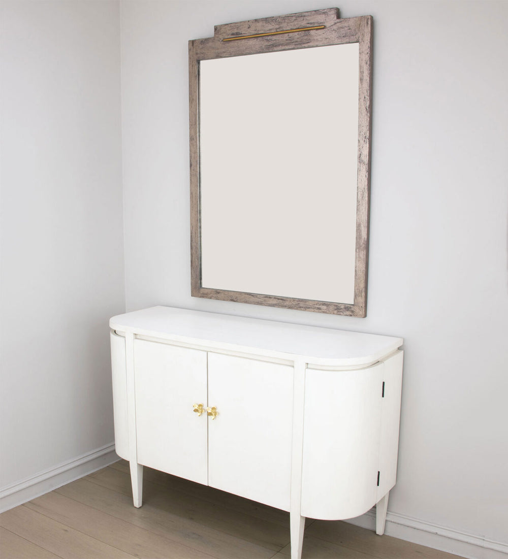 Zeugma Fm188 Elegant Large Mirror With Decorative Gold Accents, Perfect For Traditional Home Decor Showcase Distressed Champagne Finish,Brown With Gold Leaf Wood And Mirror Fm188 Champagne And Gold