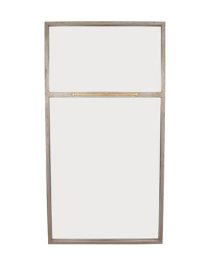 Zeugma Fm193 Elegant Large Decorative Mirror With Premium Metal Frame For Stunning Home Decor Enhancement Distressed Champagne Finish With Gold Leaf Metal And Mirror Fm193 Champagne & Gold