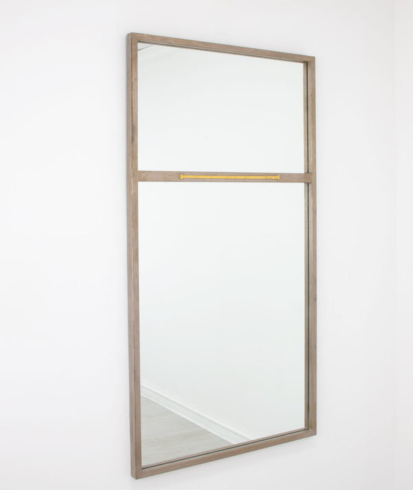 Zeugma Fm193 Elegant Large Decorative Mirror With Premium Metal Frame For Stunning Home Decor Enhancement Distressed Champagne Finish With Gold Leaf Metal And Mirror Fm193 Champagne & Gold