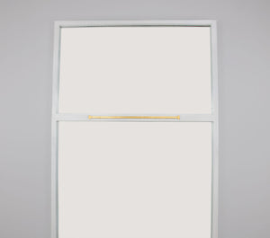 Zeugma Fm193 Elegant Large Decorative Mirror With Premium Metal Frame For Stunning Home Decor Enhancement White Finish With Gold Leaf Metal And Mirror Fm193 White & Gold