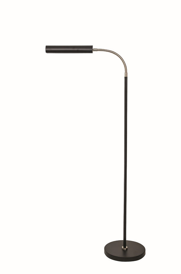 House Of Troy Fusion Flex Task Floor Lamp - Sleek Satin Nickel Gooseneck Design Perfect For Modern Interiors Black,Stin Nickel Metal Fn100-blk/Sn