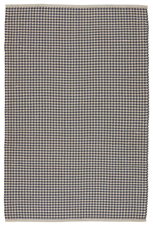 Jaipur Living Jaipur Living Houndz Polypropylene Trellis Rug Houndstooth Indoor Outdoor Patio Dark Blue 5'X8' RUG145933