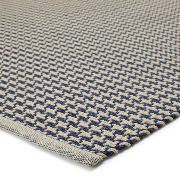 Jaipur Living Jaipur Living Houndz Polypropylene Trellis Rug Houndstooth Indoor Outdoor Patio Dark Blue 5'X8' RUG145933